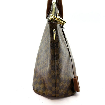 Louis Vuitton Belmont N63169 Damier Women's Tote Bag Brown Excellent Condition