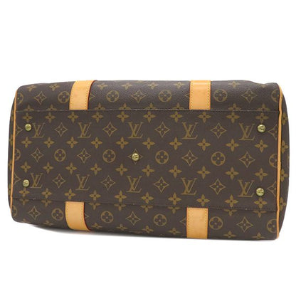Louis Vuitton Boston Bag Carryall Monogram Canvas Monogram Gold Hardware Brown