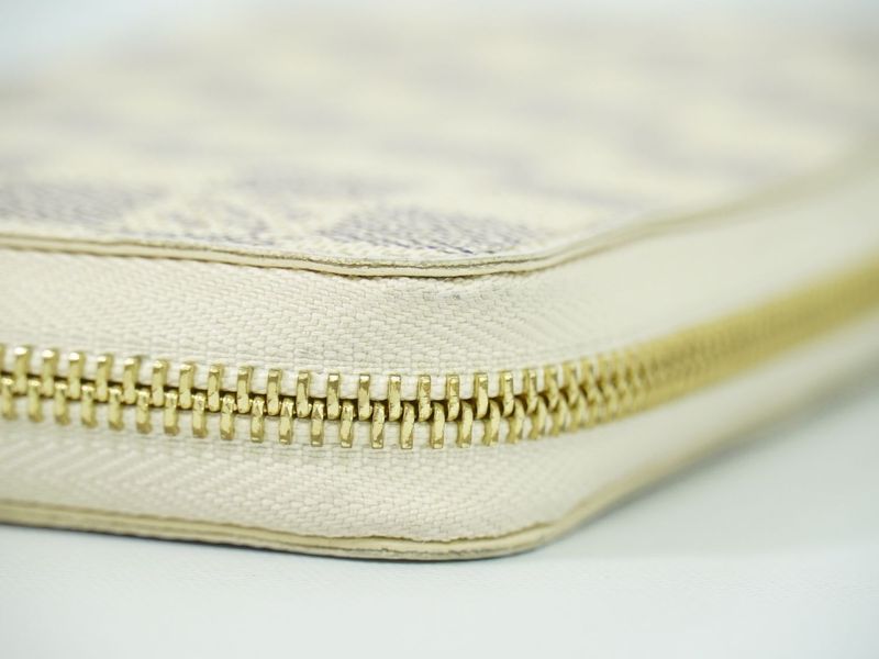 Authentic Louis Vuitton LV Old Shape Zippy Wallet Damier Azure Long Wallet