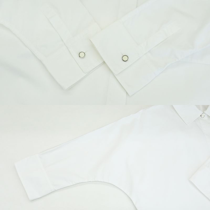 Hermes Shirt Dress 34 White 4e0501dv Cotton Clothes Apparel Clothing