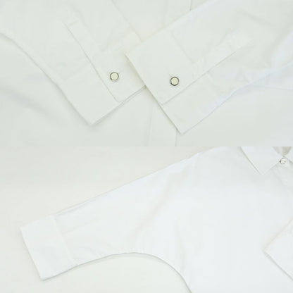 Hermes Shirt Dress 34 White 4e0501dv Cotton Clothes Apparel Clothing