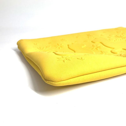 Hermes Pouch Neobain MM Leopard Polyamide Yellow