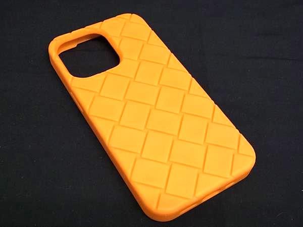 Bottega Veneta Intrecciato Rubber Iphone 13pro Phone Case Orange