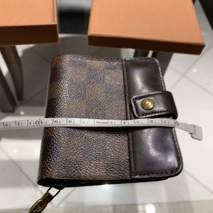 Authentic Louis Vuitton Damier Compact Folding Wallet