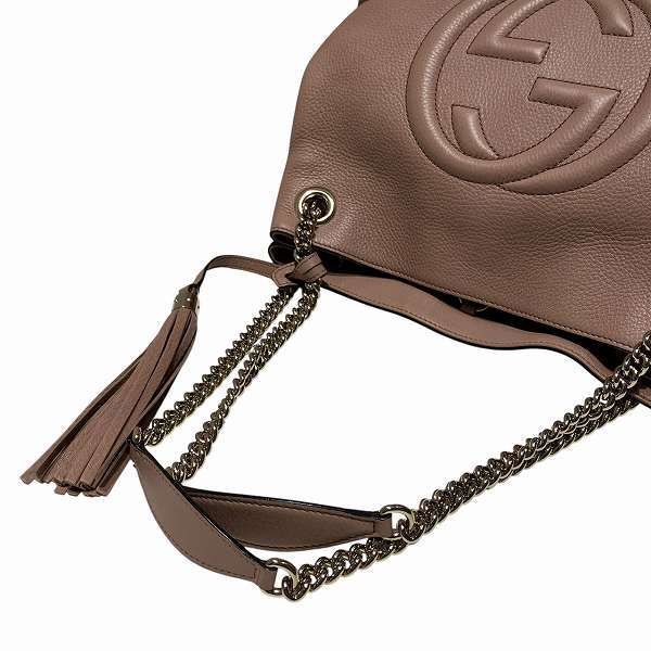Gucci Soho 308982 Pink Bag Tote Shoulder Bag Women