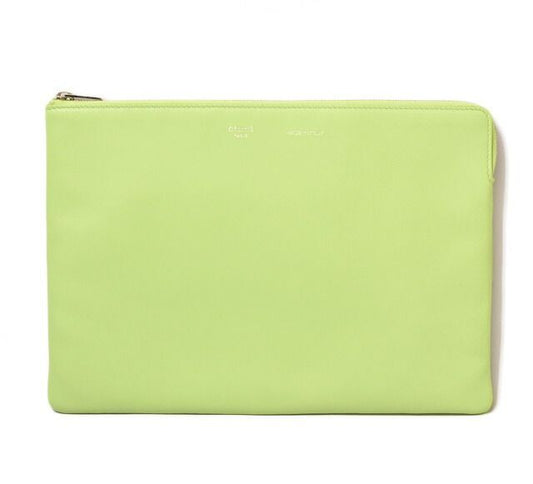 Celine Clutch Pouch Clutch Bag Ipad Case Celine Light Green Unused