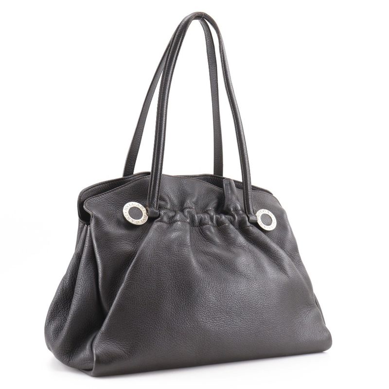 Bvlgari Twisted Calf Dark Brown Women's Tote Bag