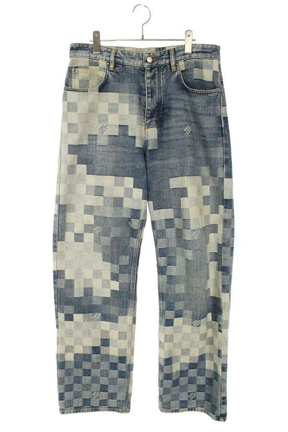 Louis Vuitton 24SS Rm241 GCO Hqd87w Damier Denim Skate Denim Pants Men 30