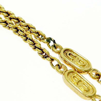 Christian Dior GP CD Logo Long Necklace Women Gold 412284 Necklace