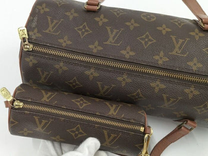 Louis Vuitton Papillon 30 Handbag Monogram Brown M51385