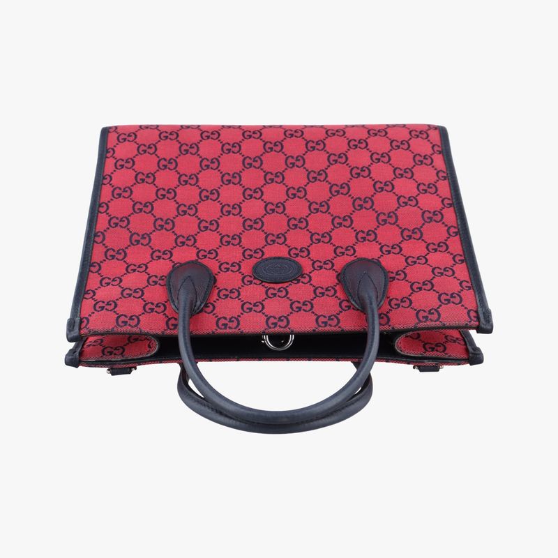 Guccigg Small Tote Red Canvas 659983h034575952