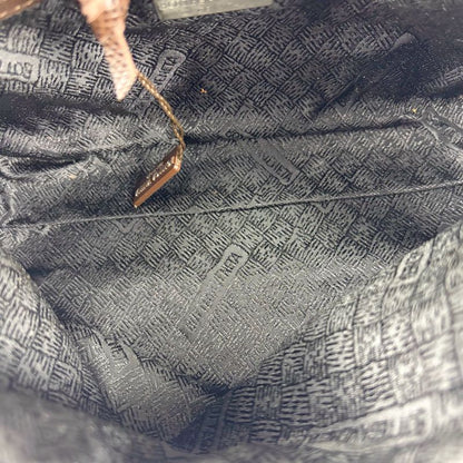 Bottega Veneta 2WAY Mini Tote Shoulder Bag Brown Nylon Canvas Silver Hardware