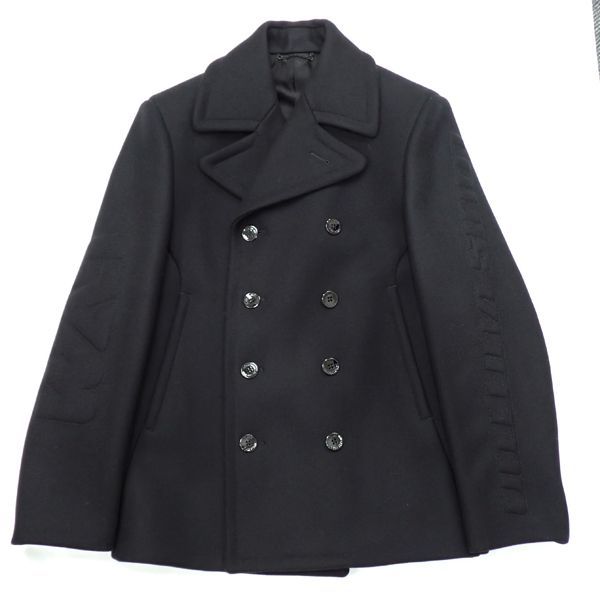 Louis Vuitton Technical Wool Pea Coat 1a8wql Men's #44 Double Breasted P Coat