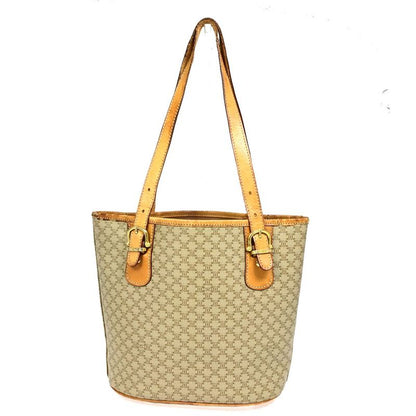 Celine Shoulder Tote Bag Macadam Beige 09bs110