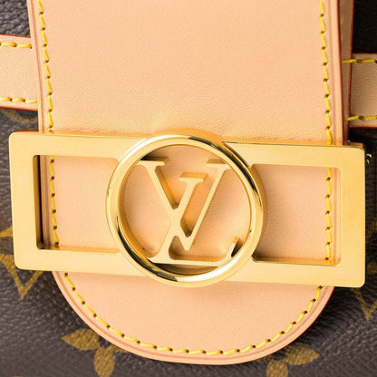 Louis Vuitton Handbag Dauphine Soft GM Brown