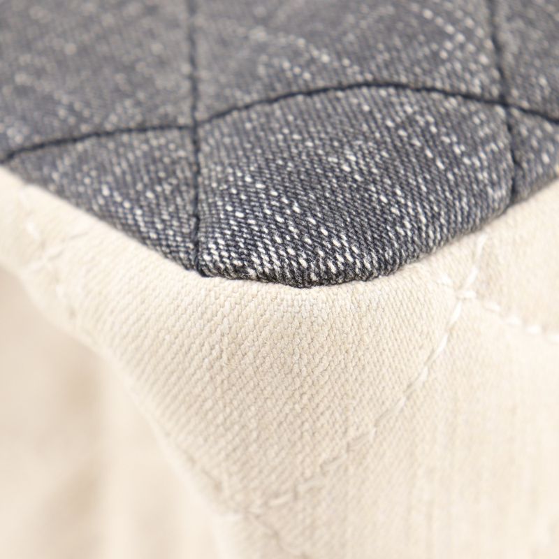 Chanel 2.55 Chain Shoulder Matelasse Double Flap Tricolor Denim Black/beige