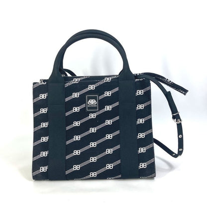 Balenciaga Handbag Trade S 620884 Canvas Black