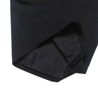 Chanel Skirt Size 38 95A Tight Skirt CC Logo Coco Mark Button Wool Black Made