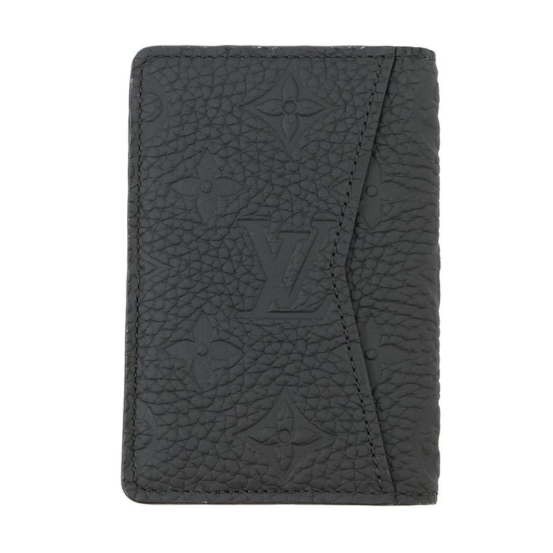 Louis Vuitton Card Case Monogram Taurillon Organizer de Poche Noir Black