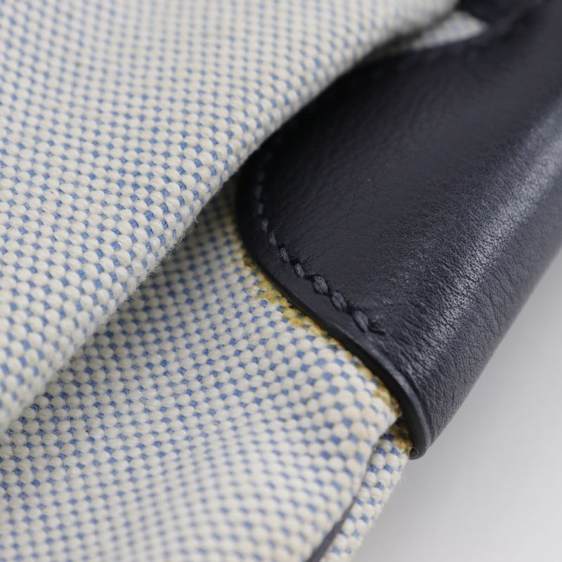 Hermes Rodeo Toile Ash Gray/navy Blue □C Ladies Shoulder Bag