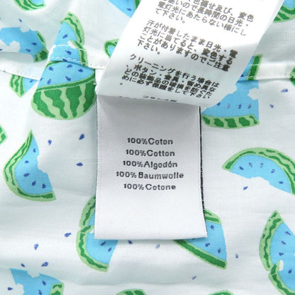 Hermes Watermelon Pattern Size 37 Cotton Multicolor Long Sleeve Shirt 1672