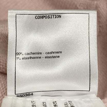 Chanel Cardigan Size 34 S Women - P72452 Light Pink Short Sleeves Sequin