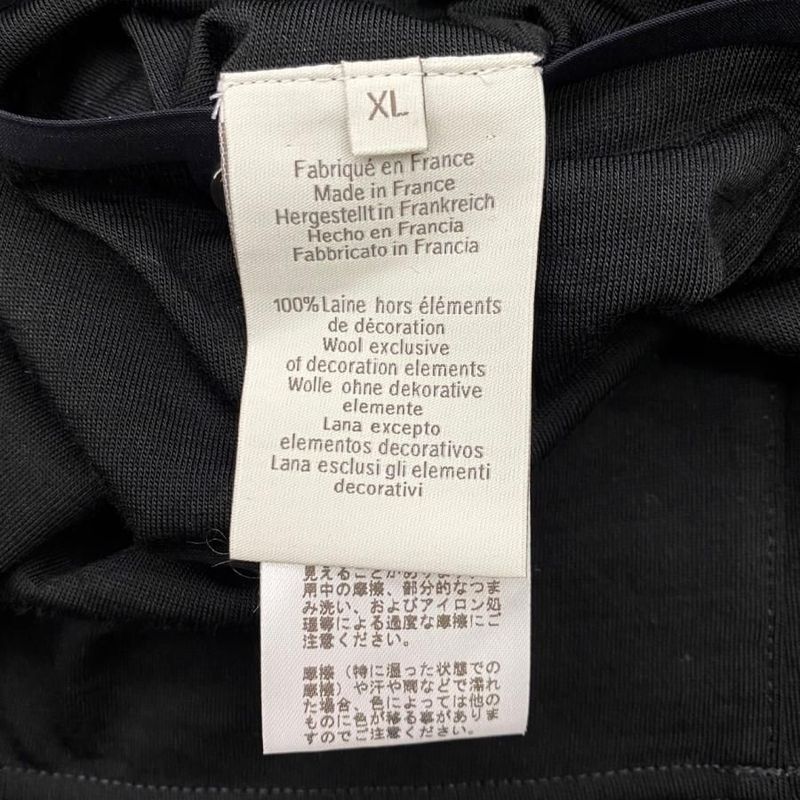 Hermes Short Sleeve T-Shirt Hermes Fit H800731e Merino Wool Serie Neck Zipper