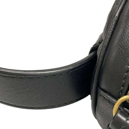 Gucci GG Marmont Waist Pouch Black Leather 476434