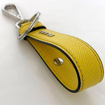 Prada Key Holder Ec22841 Yellow 2pp68t Never Used Excellent Condition