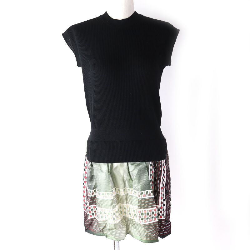 Louis Vuitton 18SS Silk Switch With Logo Button Partially All-over Pattern