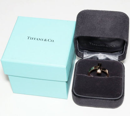 Tiffany & Co Ring 18K Pink Gold T One Ring Width 45mm (018in)