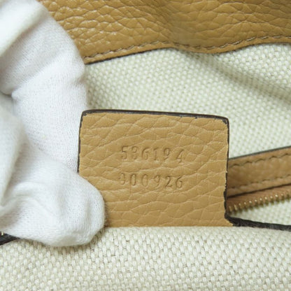 Gucci 536194 Outlet One Shoulder Interlocking G Tote Bag Leather Women