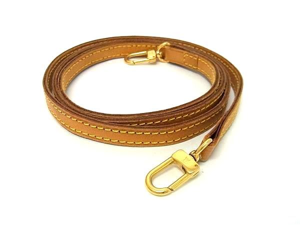 Louis Vuitton Leather Shoulder Strap For Bag Crossbody Ladies Men Brown Bj7219