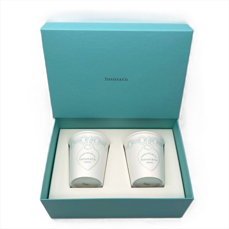Tiffany & Co Tiffany & Co Return To Etched Coffee Cup Glasses Bone China White
