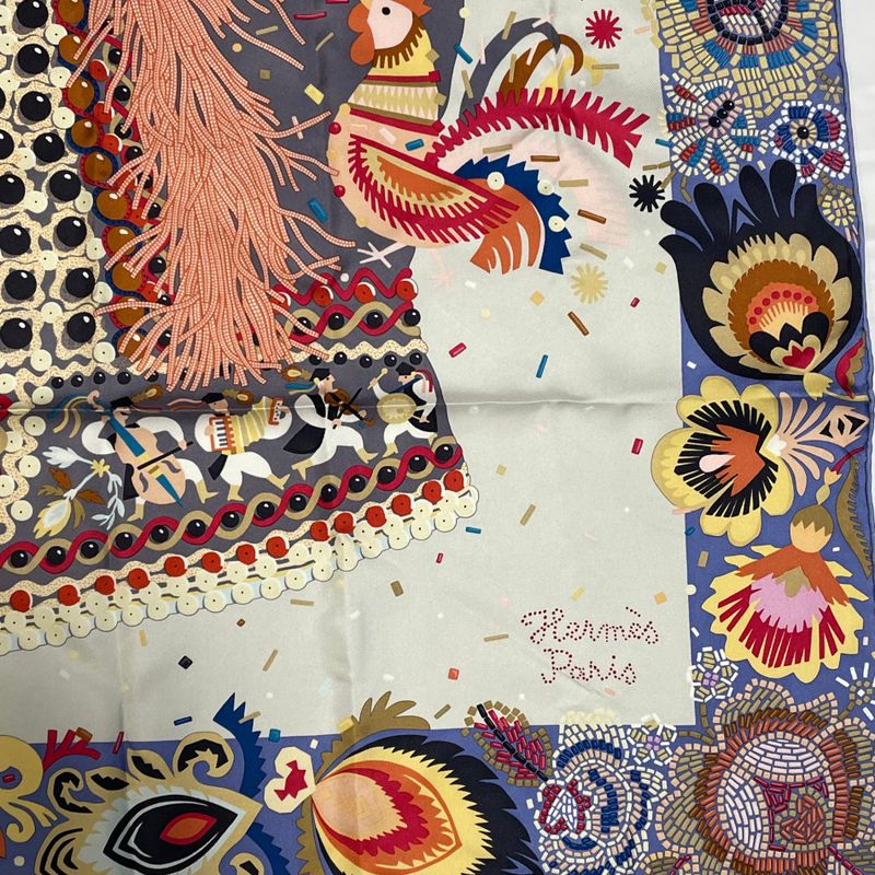 Hermes Costume De Fete Costume De Fete Carre 90 Silk Scarf Multicolor