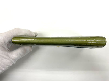 Louis Vuitton Monogram Vernis Portefeuille Sarah Long Wallet M91564 Givre Green