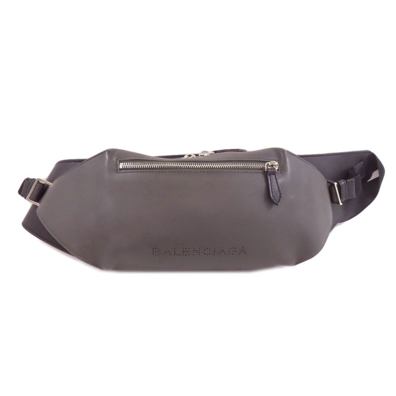 Balenciaga 433625 Logo Body Bag Leather Women