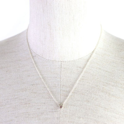  Tiffany & Co Colored Visa Yard Sv925 Pink Sapphire Chain Necklace Silver Made