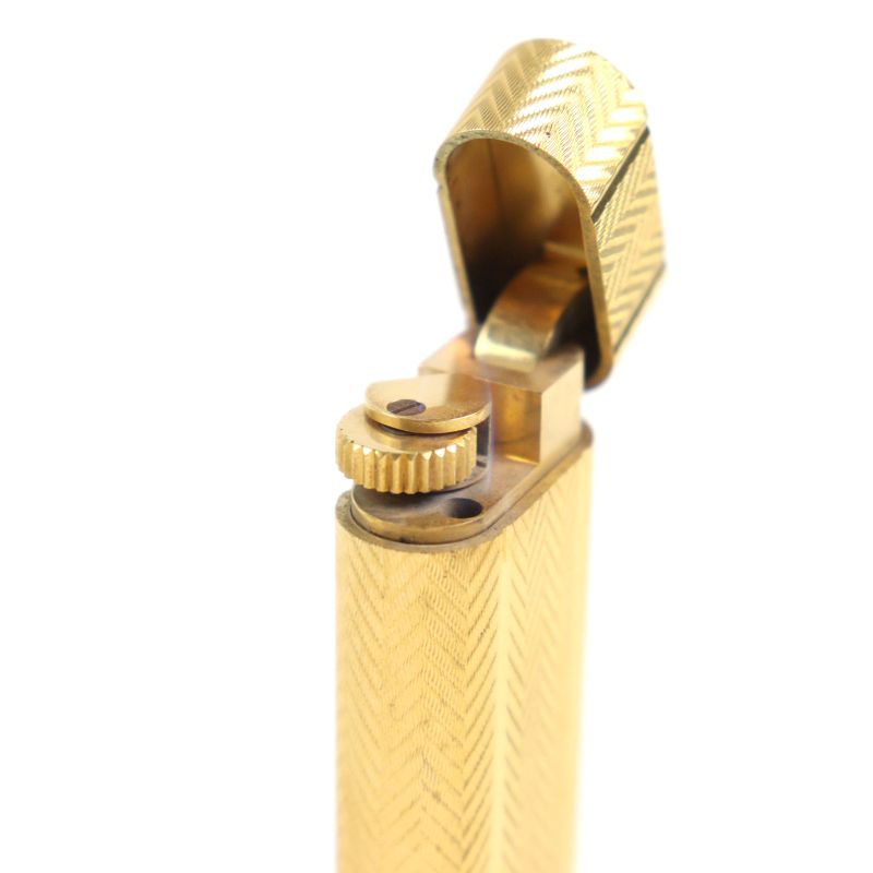 Cartier All-over Pattern Oval Form Roller Type Smoking Goods Gas