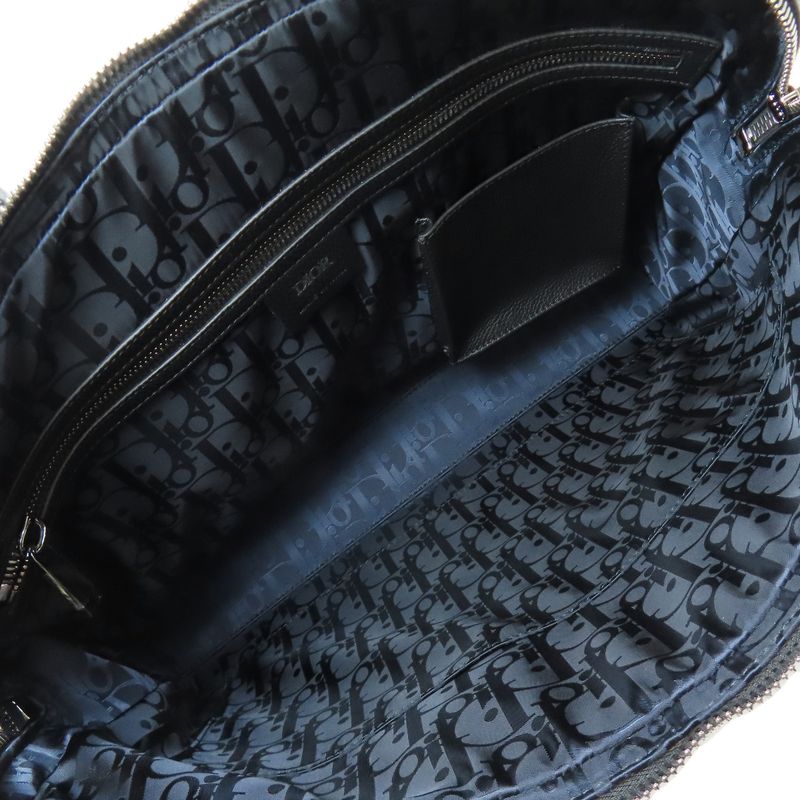 Christian DIOR Trotter Pattern 2WAY Business Bag Canvas Men's
