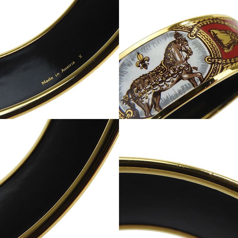 Hermes Emile Bangle Bracelet X Engraved Jewelry Small Accessories Horse