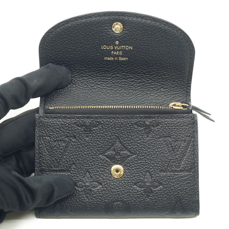 Louis Vuitton M81455 Portomone Rosali Monogram Empreinte Coin Case RFID