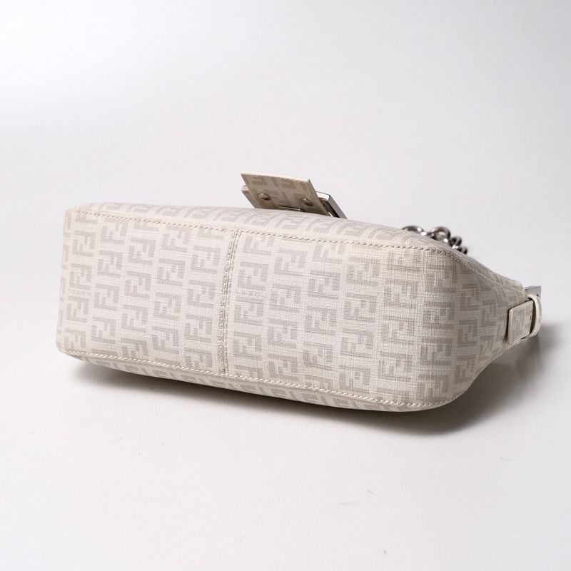 Fendi Handbag Zucchino PVC Mamma Bucket Chain Shoulder Mini Bag Shoulder Semi