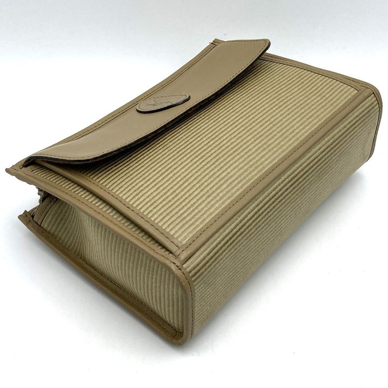 YVES Saint Laurent Yves Saint Laurent Clutch Bag Beige Leather Women Men