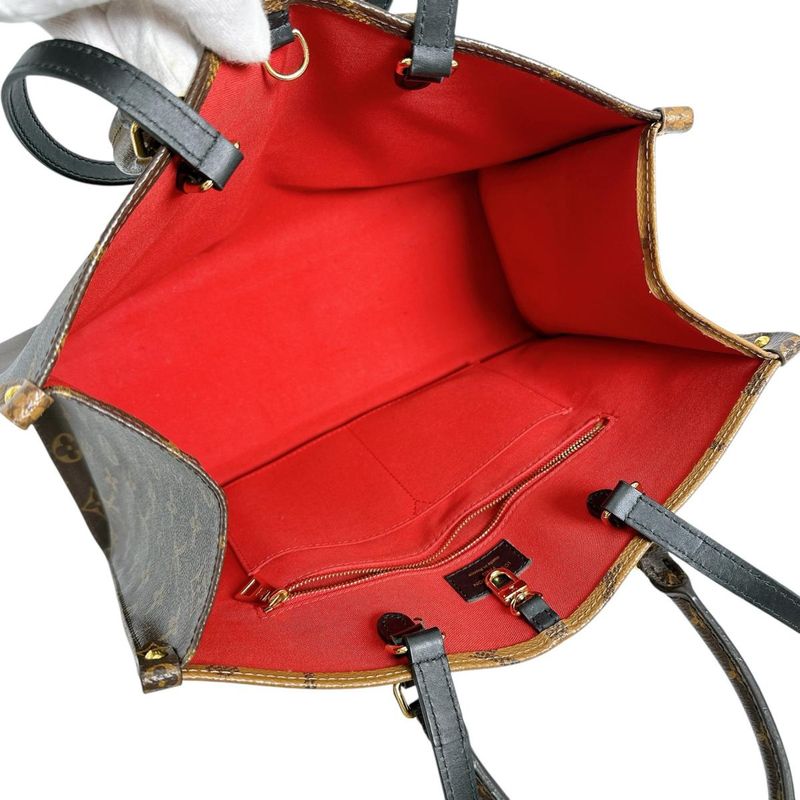 Louis Vuitton M45321 Monogram - Giant Reverse Handbag On-the-go MM Tote Bag