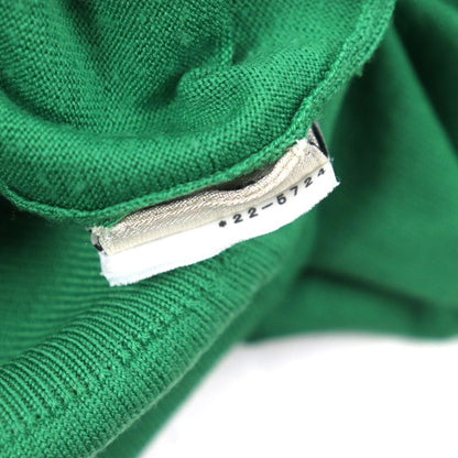 Hermes 22AW 100% Wool H Embroidery Crew Neck High Gauge Knit Sweater Green M