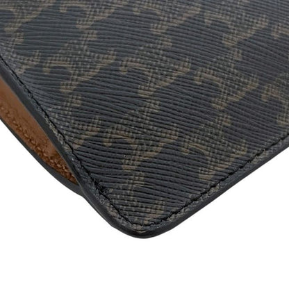 Celine Shoulder Bag Fon Shoulder Black Brown Triomphe