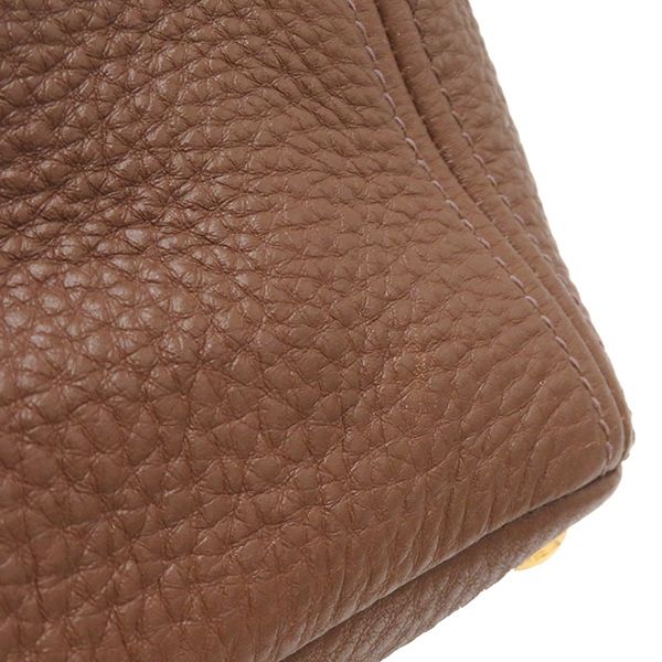 Prada 2way Bag Metal Logo Leather Paliss Andro Gold Hardware Brown Vitello Daino