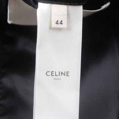 Celine 2m025863c 90% Wool Single Chester Coat With Logo Buttons Black 44 Made