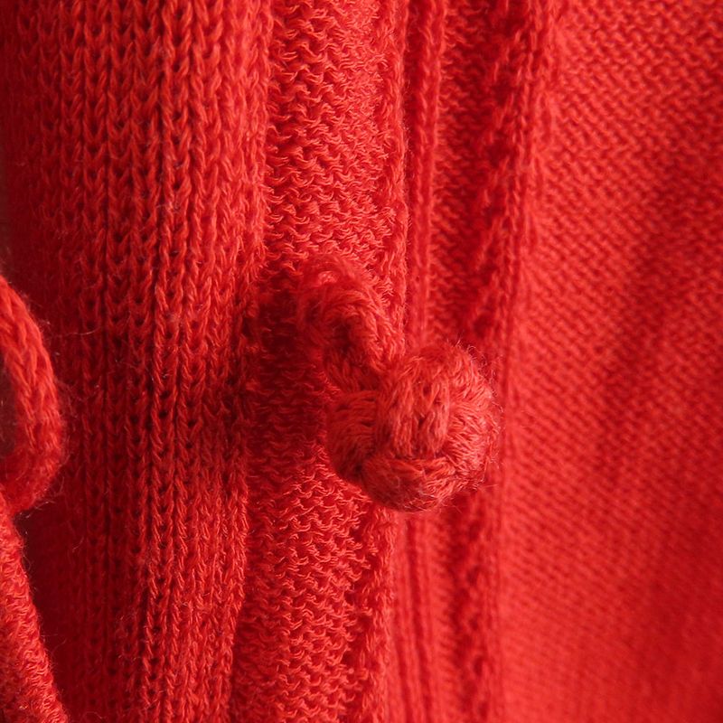Christian Dior Cardigan M Cotton Rayon Red Knit Apparel Women Christian Dior